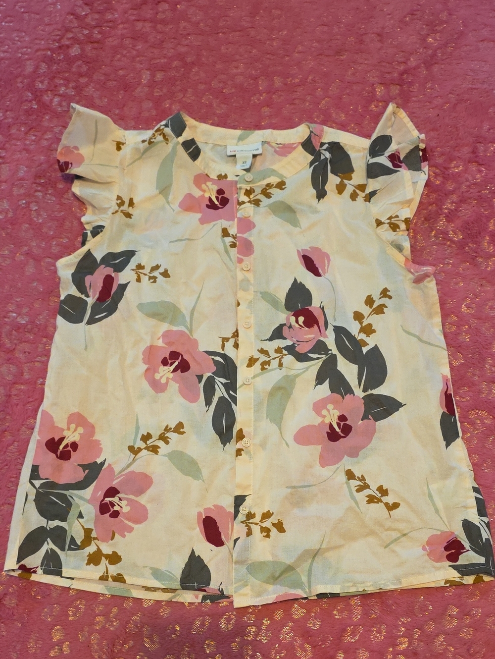 Liz Claiborne Cream Top